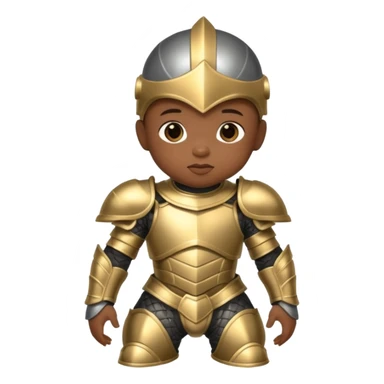black baby armored sticker