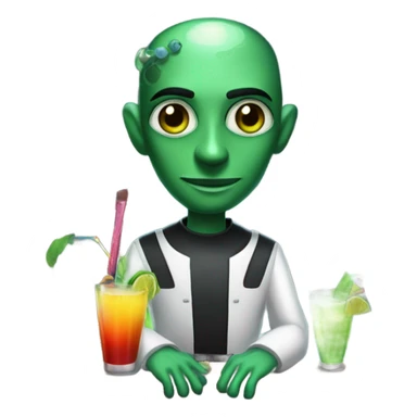 martian barman sticker