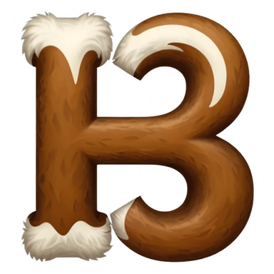 Make furry letters that say 26 sticker