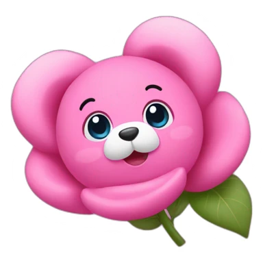 Bisounours rose sticker