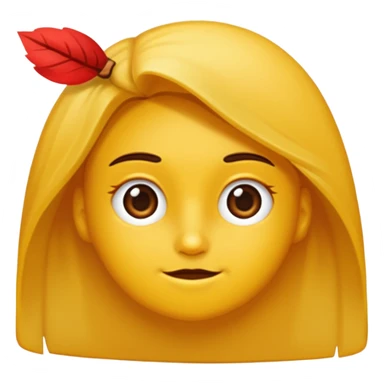 kırmızı toka takan kadın sticker