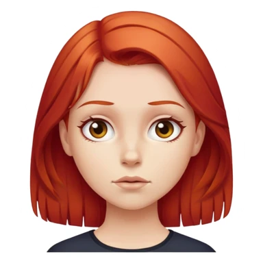 Girl with red hair saying I don’t know  sticker