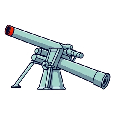 Soviet anti-aircraft gun sticker