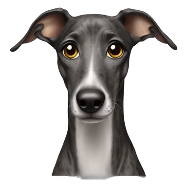 Galgo with brindle hair  sticker