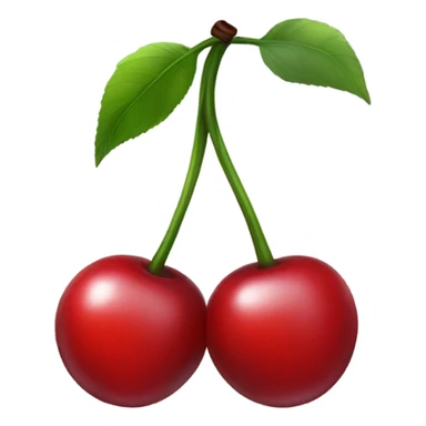 black bow with 2 red cherries sticker