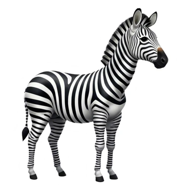 A zebra sticker