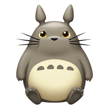 Cute Totoro beige  sticker