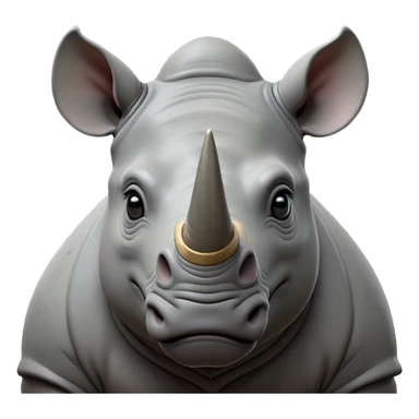 cinematic-noble-rhinoceros-portrait-emoji,-poised,-with-a-massive,-powerful-build-and-a-thick,-hide-of-slate-gray,-deep-set-soulful-piercing-eyes,-simplified-yet-sharp-and-sophisticated-features,-highly-detailed, with large black eyes, szoomed out showing houlders sticker
