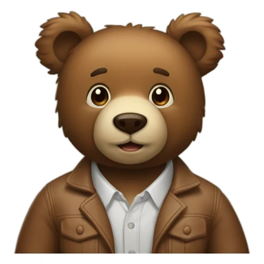 tedy bear piki blainders sticker