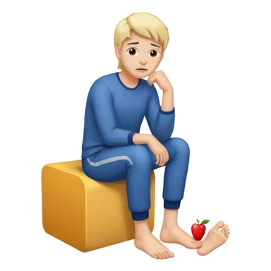 I want 😫  mixed with 🦶 emoji  sticker