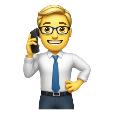 realtor talking on cell phone sticker
