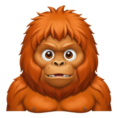 fat orangutan sticker