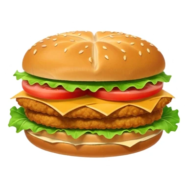 Schnitzelbroetchen mit Salatblatt, keine extra Sachen sticker