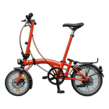 Brompton folded sticker