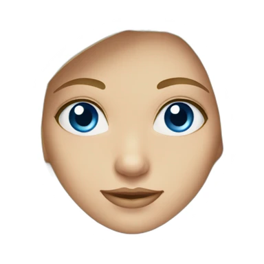 Blonde blue eyed girl sticker