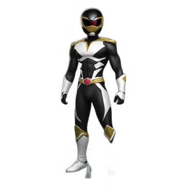 black power ranger full body sticker