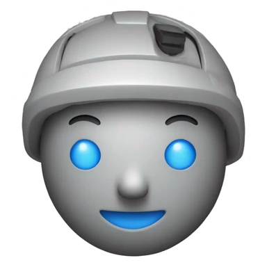 smiley with LiDAR on its head sticker