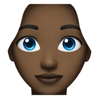 Black person with blue eyes  sticker