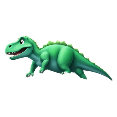 Dinosaur on top of a hotel sticker