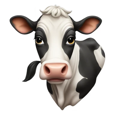 cow with tatto sticker