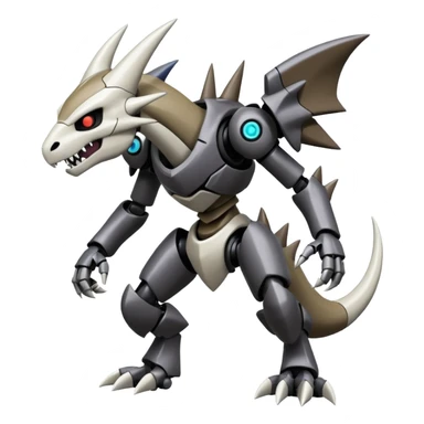 Futuristic Marowak-Duskull-Darkdramon-fusion sticker