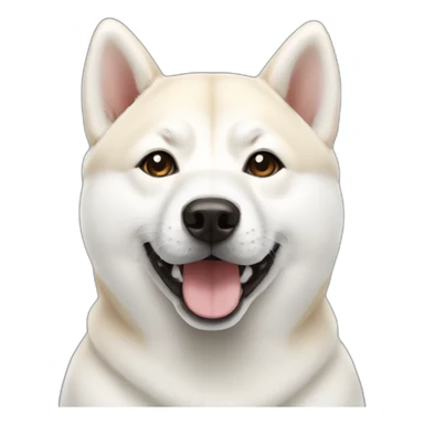 White Shiba sticker