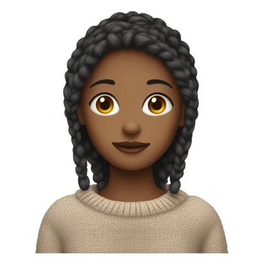 Girl in a Cozy sweater  sticker