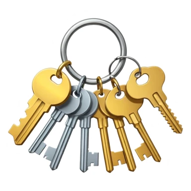 schlüsselbund mit vielen schlüsseln sticker