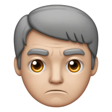 Sad face and thumbs down sticker