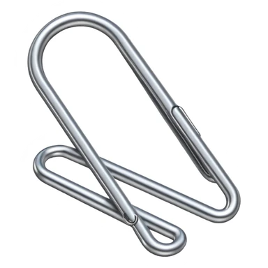 Traditional paper clip  sticker