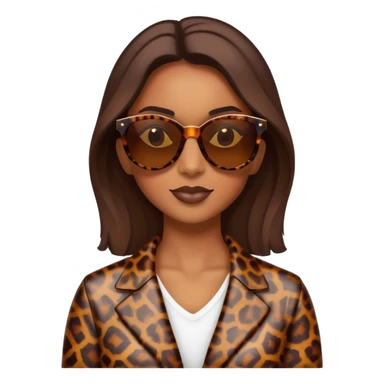 Brown sun glasses women’s tortoise shell sticker