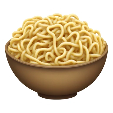 Bowl of noodles brain sticker
