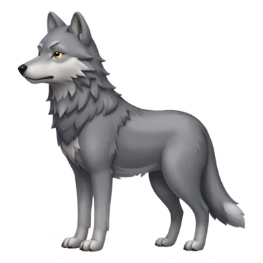 wolf ,full body. sticker