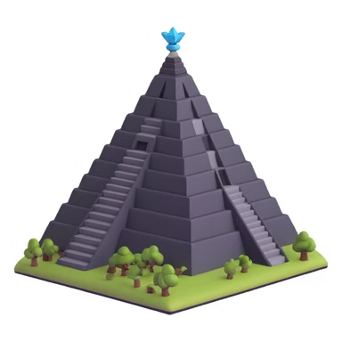 Toltec pyramid temple sticker