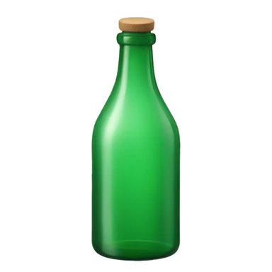green glass bottle sticker