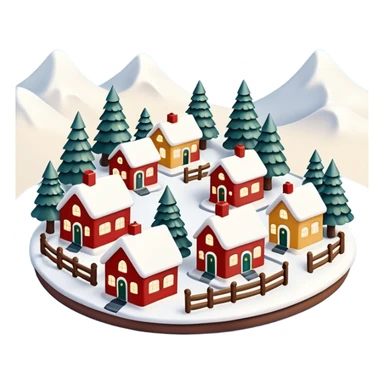 christmas village sticker