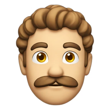 thinking-mario sticker