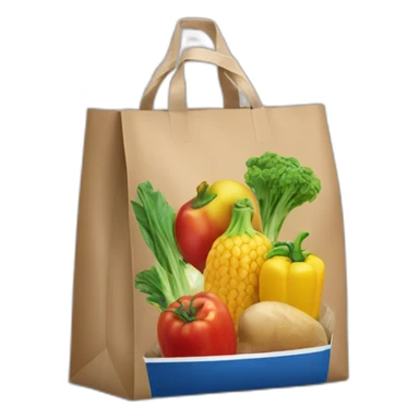bag of groceries from lidl sticker