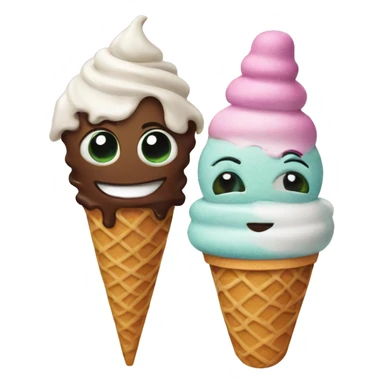 Ice cream with mummy sticker