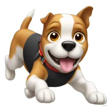 Agility dog jumping over anvil sticker