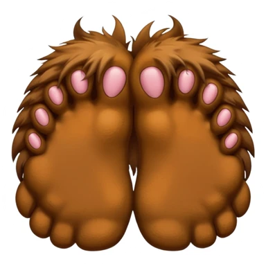 furry feet sticker