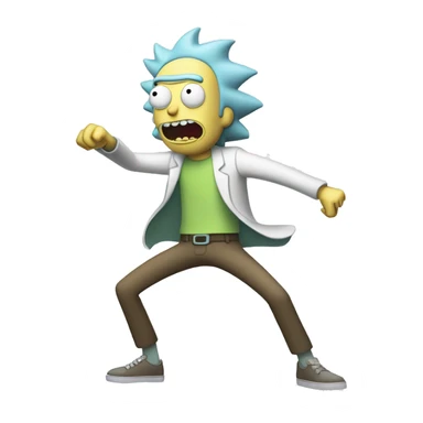 Rick et morty qui dance sticker