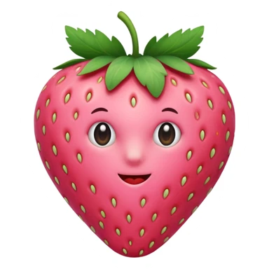 Pink strawberry  sticker