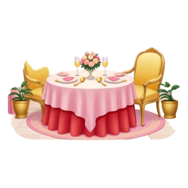 Romantic pink-red-gold-yellow-white pastel lush aesthetic sticker