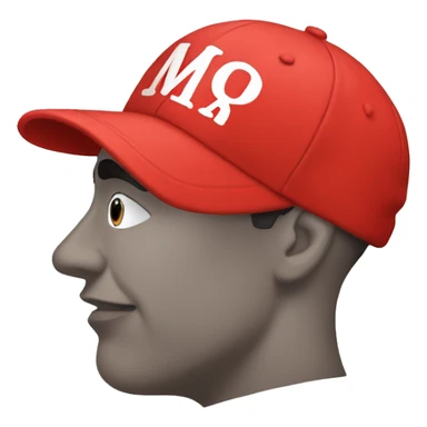 Red cap that says MAGA sticker