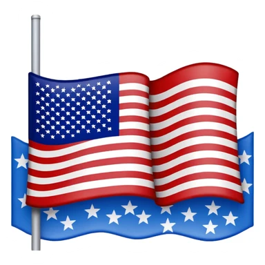 Upside down US flag sticker