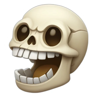 skull laughing lol sticker