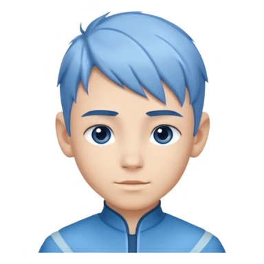 boy in avatar movie style  sticker
