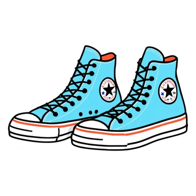converse shoe sticker