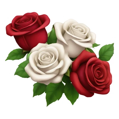 Red rose bouquet  sticker